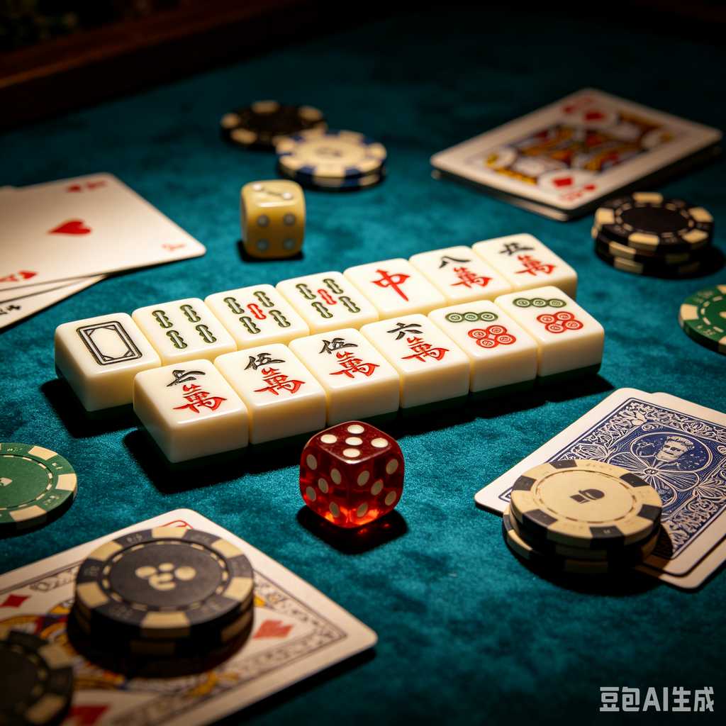 embossed mahjong set design