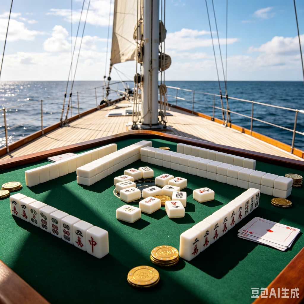 bamboo wood mahjong set